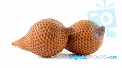 Salak Fruit, Salacca Zalacca Isolated On The White Background Stock Photo