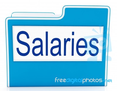 Salaries File Means Files Money And Organized Stock Image