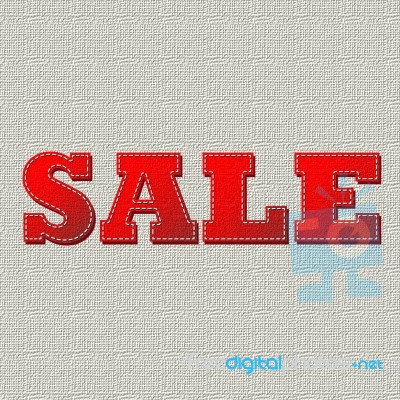 Sale Canvas Stock Image