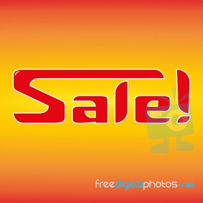 Sale In Hot Style Stock Image