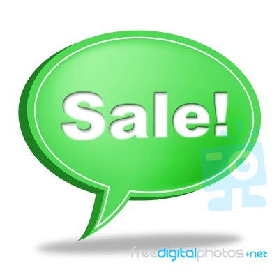 Sale Message Represents Correspond Merchandise And Discounts Stock Image