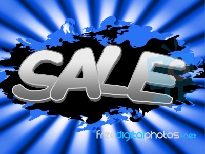 Sale Sign Means Clearance Placard And Savings Stock Image