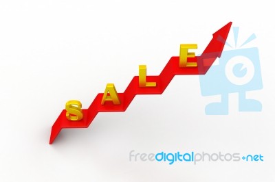 Sales Growth Graph Stock Image