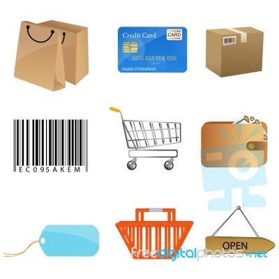 Sales Icons Stock Image