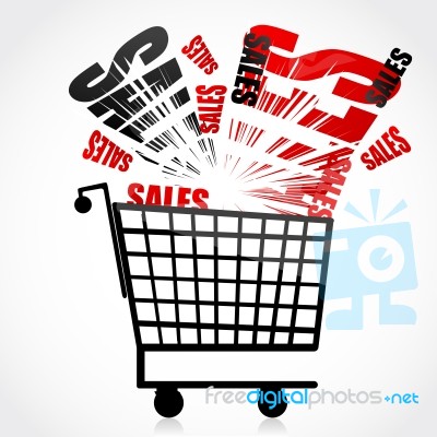 Sales Trolley Stock Image