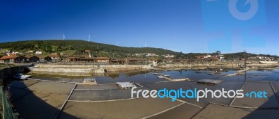 Saline Location Of Rio Maior, Portugal Stock Photo