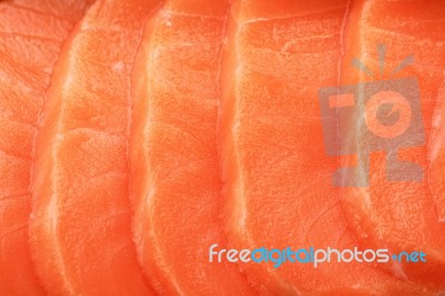 Salmon Sashimi Stock Photo