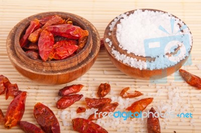 Salt And Piri Piri Stock Photo