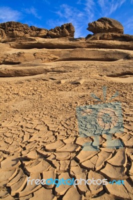 Sam Pan Bok Rock Field Stock Photo