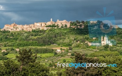 San Biagio Church Near Montepulciano Stock Photo