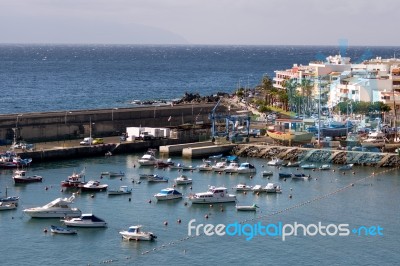 San Juan Harbour In Tenerife Stock Photo