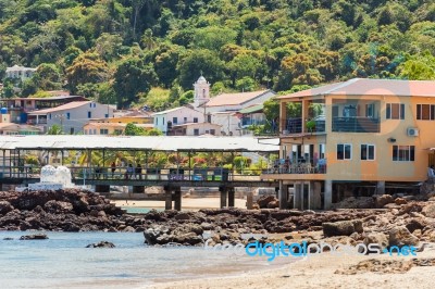 San Pedro Village In Taboga Island Panama Stock Photo