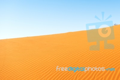 Sand Dune In The Namibian Desert Near Sossusvlei Stock Photo