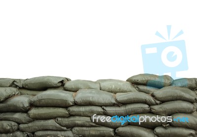 Sandbags Stock Photo