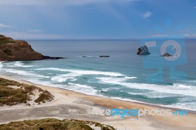 Sandfly Bay Stock Photo