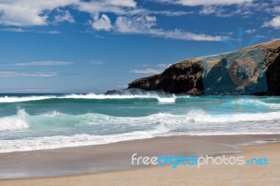 Sandfly Bay Stock Photo