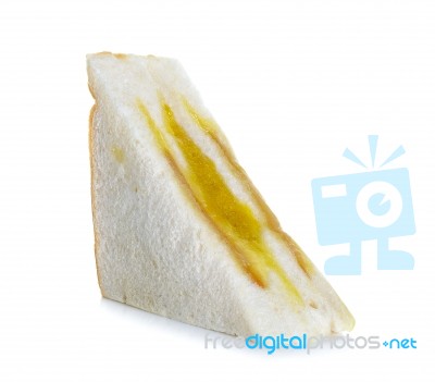 Sandwich Isolated On The White Background Stock Photo