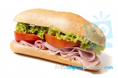 Sandwich With  Ham Stock Photo