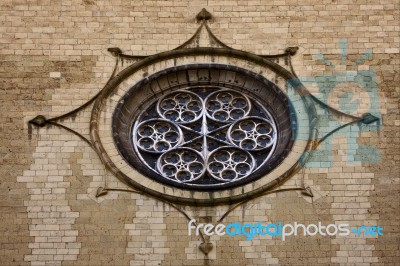 Santa Chiara In The Center Of Naples Stock Photo