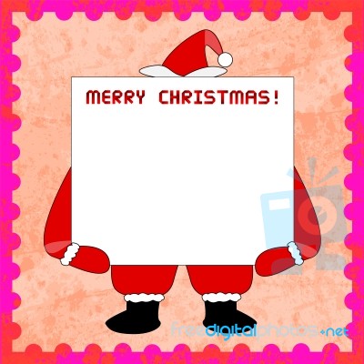 Santa Claus Card4 Stock Image