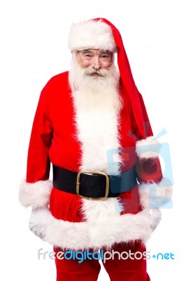 Santa Claus Isolated On White Stock Photo