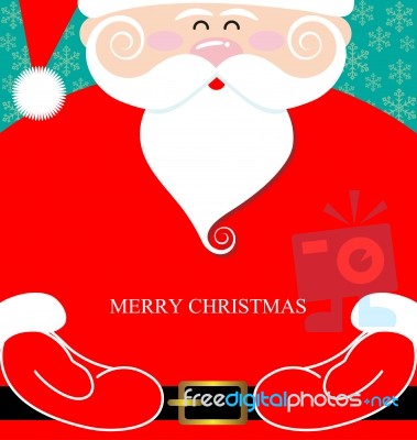 Santa Claus Present Stock Image