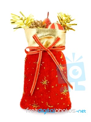 Santa Claus Sack Stock Photo