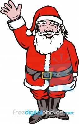 Santa Claus Waving Stock Image