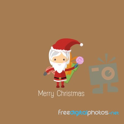 Santa Girl Claus Stock Image