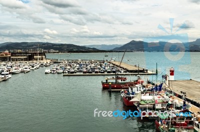 Santona Harbour Stock Photo