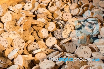 Sao Bras De Alportel, Algarve/portugal - March 9 : Cork Factory Stock Photo