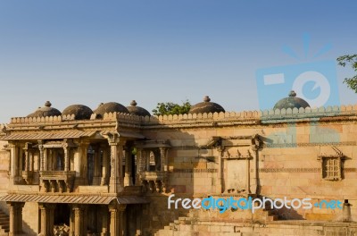 Sarkhej Roza Mosque In Ahmedabad Stock Photo