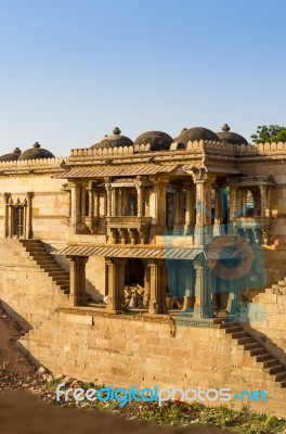 Sarkhej Roza Mosque In Ahmedabad, Gujarat Stock Photo