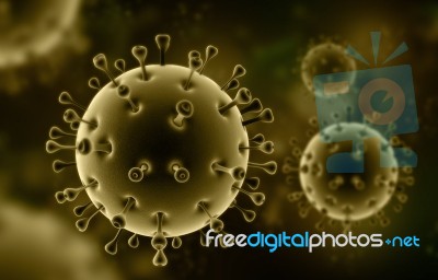 Sars Virus Stock Image