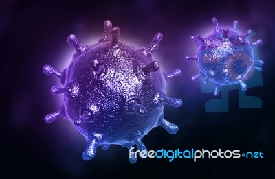 Sars Virus Stock Image