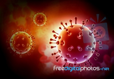 Sars Virus Stock Image