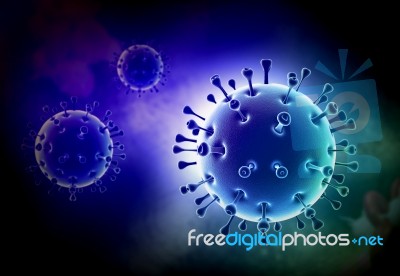 Sars Virus Stock Image