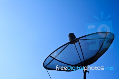 Satellite Dish Stock Photo