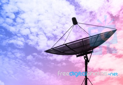 Satellite Dish Stock Photo