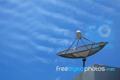 Satellite Dishes Stock Photo