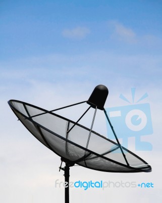 Satellite Dishes Stock Photo