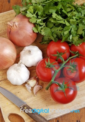 Sauce Ingredients Stock Photo