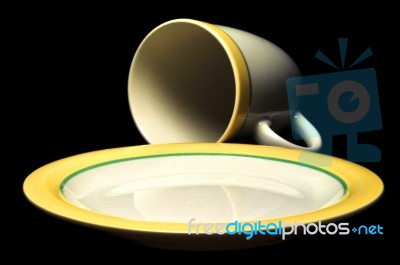 Saucer And Mug Stock Photo