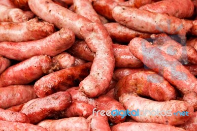 Sausage Detail Stock Photo