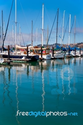 Sausalito Marina Stock Photo