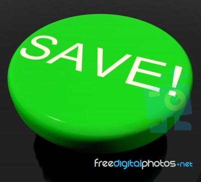 Save Button Stock Photo