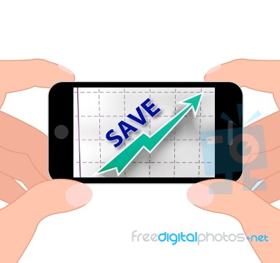 Save Graph Displays More Discounts Specials And Bargains Stock Image