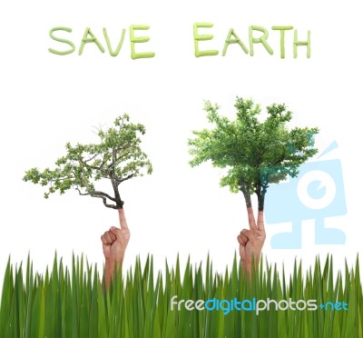 Save The Earth Stock Image