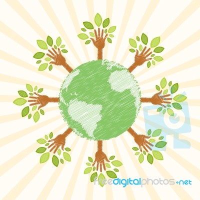 Save The Earth Stock Image