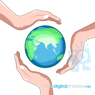 Save The Earth Stock Image